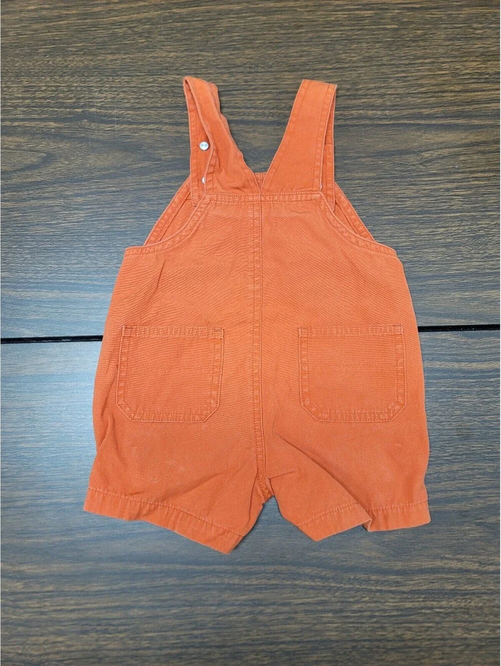Carter's Orange Baby Overalls Shorts 6-9 Months